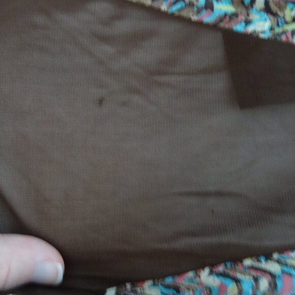 womens 13 1/2 waist skirt patterned - Picture 5 of 8